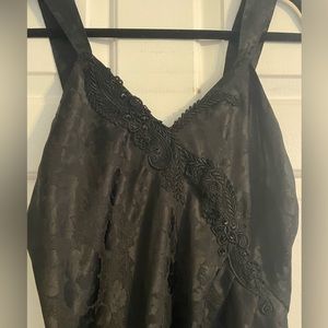 Vintage Victoria’s Secret black lace slip/top